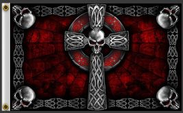 BIKER FLAG CELTIC CROSS    3 X 5 FLAG * - $9.90