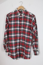 Vtg Woolrich S Stewart Plaid Tartan Cotton Flannel Long Sleeve Shirt 2419 - £18.67 GBP