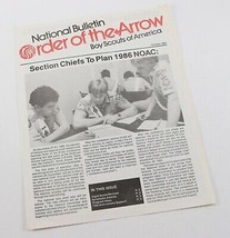 Vintage October 1985 National Bulletin Order Arrow OA Boy Scout of Ameri... - $11.57