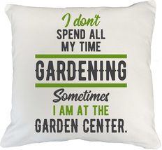 Make Your Mark Design Gardening &amp; Garden Center White Pillow Cover for G... - £19.51 GBP+