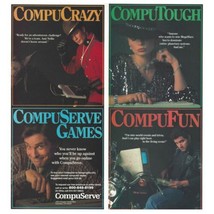 CompuServe Print Ad 1986 Vintage 80s Retro Tech Online Internet - £6.85 GBP