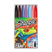 Sharpie Permanent Markers, Fine Point, Assorted, 21 Count - $19.79