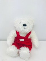 HALLMARK WHITE 9? BLUSHING BEARS KISSING RED HEARTS Connecting Hands - £9.09 GBP