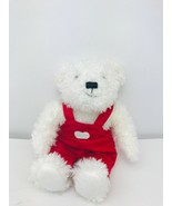 HALLMARK WHITE 9? BLUSHING BEARS KISSING RED HEARTS Connecting Hands - £8.96 GBP