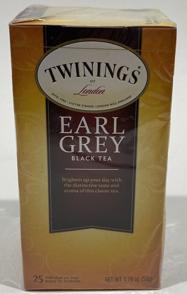 Twinings Of London Earl Grey Black Tea 25 Bags. Best Before December 2024 - $2.99