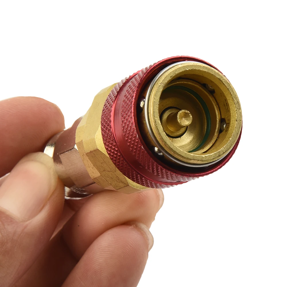 High Side Extension R134A 17mm Brass Quick Coupler Adapters for Car Air-condit - £16.81 GBP