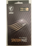 MSI - SM482N4TB - M482 SPATIUM  M.2 PCIe NVMe Internal Solid State Drive... - $3,354.14 MXN