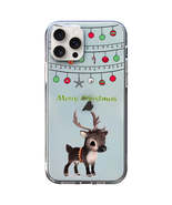 Christmas Elk Pattern Clear Soft TPU Case for iPhone 15 Pro Max - £16.52 GBP