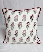 Indian Floral Contrasting Piping Pillows Bohemian Throw Pillow Covers Ma... - $696.59 MXN+