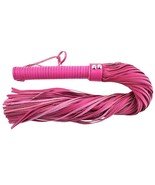 Rouge Garments Large Pink Leather Flogger with Free Shipping - £98.31 GBP