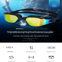 Adult silicone large frame swimming goggles - £12.69 GBP