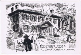 Postcard Ermatinger House Sault Ste Marie Algoma Ontario - £3.87 GBP