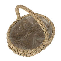 Oval Seagrass Flower Basket - £15.63 GBP