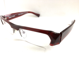 New ALAIN MIKLI A 0807 15 51mm Burgundy Semi-Rimless Eyeglasses Frame - £276.54 GBP