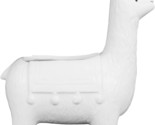 White Ceramic Flower Pot With A Llama Shape From Creative Co-Op. - $37.96