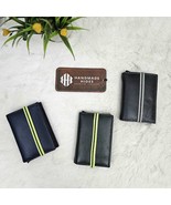 Handmade Leather Card Holder Set: Slim Minimalist Wallet Trio - $1,895.83 MXN
