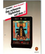 Lowen Triomint Black Pyramid Slot Machine Flyer Original German Text Vin... - £20.01 GBP