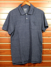 Men&#39;s Old Navy Tri Blend Polo Shirt Cotton Blend Jersey Pocket Polo Navy MED - £11.65 GBP