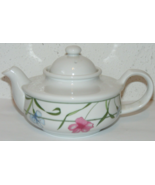 2.5 cup Jacqueline the Toscany Collection porcelain tea pot blue pink fl... - $15.00