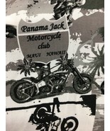 Panama Jack Hawaiian Shirt Men&#39;s 3 XL Motorcycle Club Hawaii Tiki Grey W... - £26.54 GBP