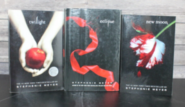 The Twilight Series 3 Books Stephenie Meyer- Hc &amp; Pb -VG-Eclipse, New Moon - £14.50 GBP