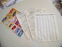 1969 Tyco S slot car set instructions papers - $24.95