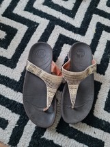 Fit Flop Aztec Chada Urban Brown/gold Metallic Sandals Size Uk 5/38 Eur - £23.22 GBP