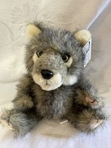 National Wildlife Federation 6&quot; Gray Wolf Stuffed Animal Plush Steven Sm... - $9.85