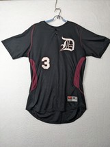 Nike Dri-Fit Mens Team Jersey Detroit Tigers #3 Black Maroon Medium - £80.18 GBP