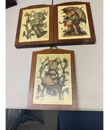 HUMMEL BOYS & GIRL WOOD WALL PLAQUES PICTURES SET OF 3 - $14.01