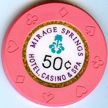 MIRAGE Springs Casino 50 cent Chip - £4.75 GBP