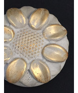 Concrete Paperweight - Sunflower - Gold Highlights - $18.00