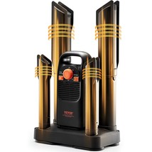 VEVOR Detachable 4-Tube Shoe Dryer with Timer and Quick Drying Black &amp; Orange,Ul - £108.41 GBP