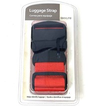 Replacement Strap Shoulder Pad Bag Luggage Duffel Red Black Hardware Clasp 72&quot; - £11.14 GBP