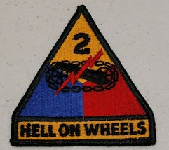 2ND Armored Division Hell On Wheels Us Army Embroidered Patch New - £3.13 GBP