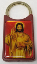 Jesus Keychain Sacred Heart League Mississippi Plastic Vintage - £9.63 GBP