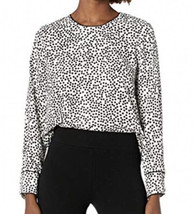 NWD  Lark &amp; Ro Women&#39;s Crepe de Chine Long Sleeve Contrast Blouse Size S - £14.88 GBP