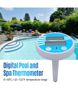 Solar Powered Outdoor Pool Thermometer Waterproof Floating Digital LCD D... - $246.89 MXN