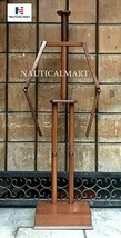 Medieval Full Suit of Armor Wooden Display Stand Brown - $199.00