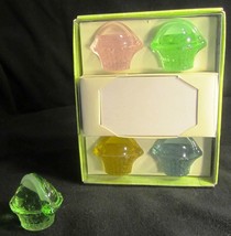 GORGEOUS MULTICOLOR GLASS PLACEHOLDER SET OF 4+2 - $11.76