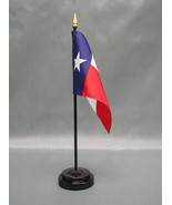 State of Texas Mini 4&quot;x6&quot; Desk Stick Flag, With Black Plastic Stand - $8.99+