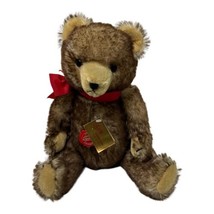 Vintage German Hermann Tipped Teddy Bear Growler - 16&quot; Jointed Stuffed A... - $80.41