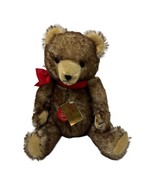 Vintage German Hermann Tipped Teddy Bear Growler - 16&quot; Jointed Stuffed A... - £63.48 GBP