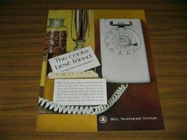 1962 Print Ad Bell Telephone System Rotary Dial Kitchen Wall Phone  - £11.78 GBP