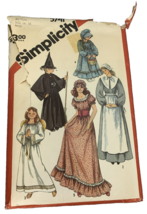 Simplicity 5741 Costume Pattern Sunbonnet Prairie Angel Witch Pilgrim Gown 14 16 - £9.65 GBP