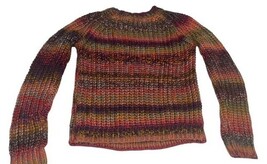 Anthropologie Multicolor Chunky Knit Sweater XSP Petite Acrylic NWT image 3