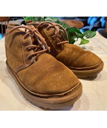 Uggs Neumel Ugg Youth Kids Chukka Desert Boots Chestnut 4 1017320K EUC - $46.18 CAD
