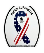 Proud Supporter Wounded Warriors Project Magnet Oval Military Veterans 2... - £15.41 GBP