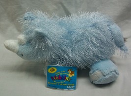GANZ Webkinz FUZZY LIGHT BLUE RHINO 9&quot; Plush Stuffed Animal Toy NEW - £12.24 GBP