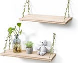Leaf Rope Hanging Shelves, Wall Swing Storage Shelf For Home Decor By Mi... - $30.96